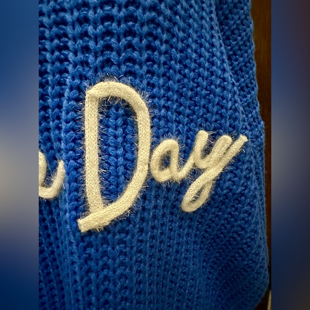 New! Fringe & Sparkle Game Day Sweater (Small) - Picture 5 of 7